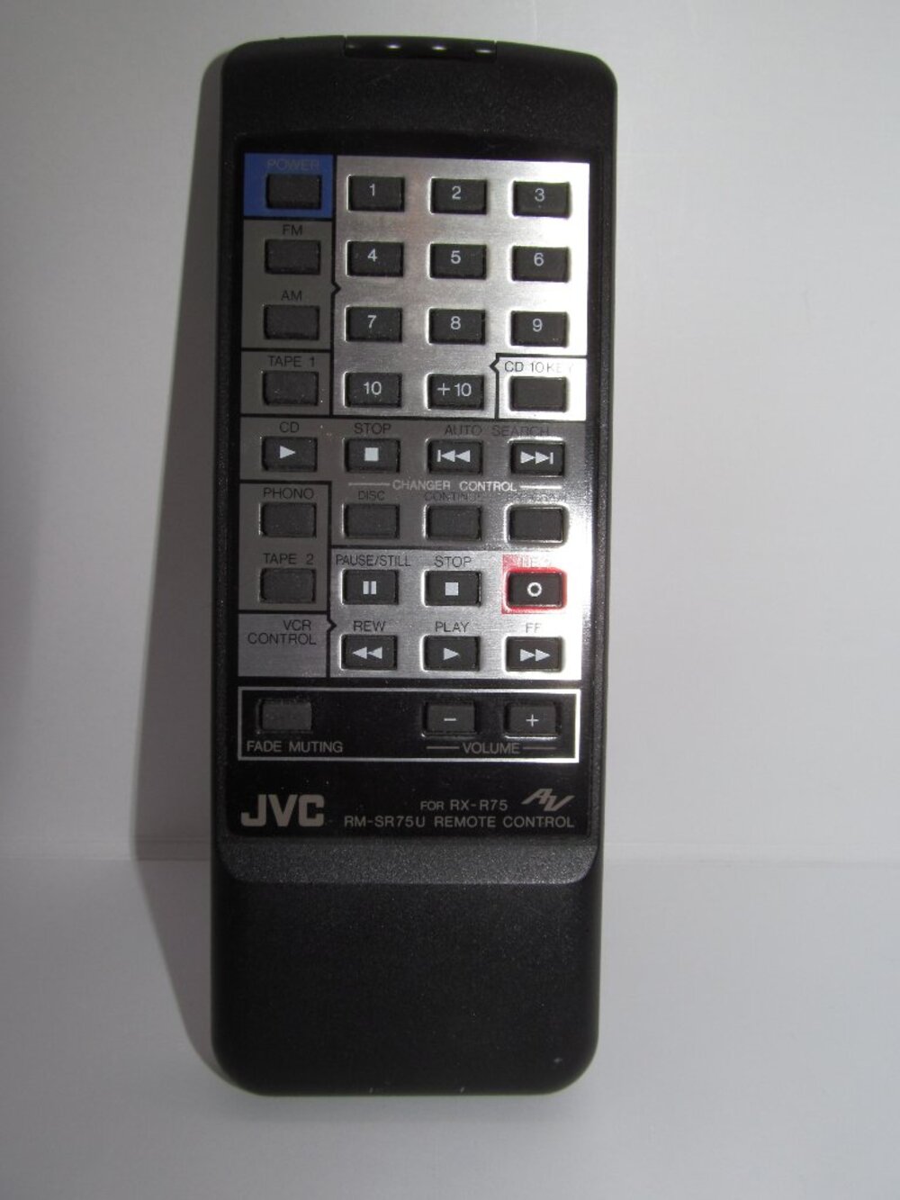JVC RM-SR75U Power Amplifier Remote Control For RX-R75 TV VCR AV Tested Working